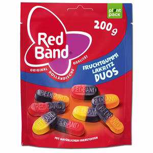 Red Band Fruchtgummi Lakritz Duos 200g Beutel Red Band Fruchtgummi Lakritz Duos 200g Beutel Bild 1