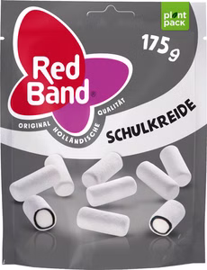 Red Band Schulkreide weiß Lakritz-Dragee 175g Beutel Red Band Schulkreide weiß Lakritz-Dragee 175g Beutel Bild 1