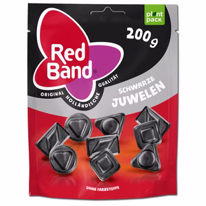 Red Band Schwarze Juwelen Lakritz 200g Beutel Red Band Schwarze Juwelen Lakritz 200g Beutel Bild 1