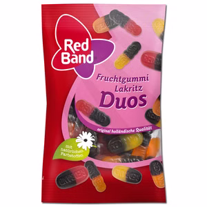 Red Band Fruchtgummi Lakritz Duos Snackpack, 100g Beutel Red Band Fruchtgummi Lakritz Duos Snackpack, 100g Beutel Bild 1