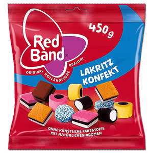 Red Band Lakritz Konfekt 450g Beutel Red Band Lakritz Konfekt 450g Beutel Bild 1