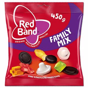 Red Band Family Mix Fruchtgummi 450g Beutel Red Band Family Mix Fruchtgummi 450g Beutel Bild 1
