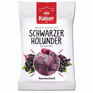 Kaiser Schwarzer Holunder, Bonbons, 90g Beutel Bild 1