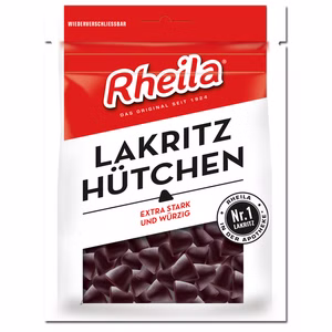 Rheila Lakritz Hütchen, 90g Beutel Rheila Lakritz Hütchen, 90g Beutel Bild 1