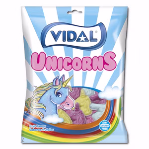 Vidal Unicorn, Fruchtgummi, 90g Beutel Bild 1