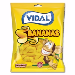 Vidal Bananas, Fruchtgummi, 90g Beutel Bild 1