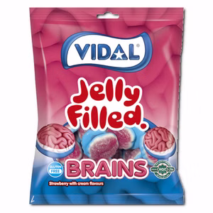 Vidal Rellenolas Brains, Fruchtgummi, 90g Beutel Bild 1