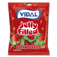 Vidal Strawberries, Fruchtgummi, 90g Beutel Vidal Strawberries, Fruchtgummi, 90g Beutel Bild 1