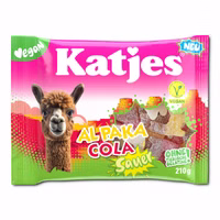 Katjes Al Paka Cola sauer, veganes Fruchtgummi, 210g Beutel Katjes Al Paka Cola sauer, veganes Fruchtgummi, 210g Beutel Bild 1