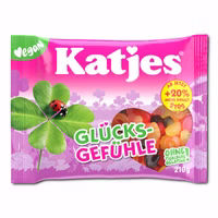 Katjes Glücksgefühle, veganes Fruchtgummi, 210g Beutel Katjes Glücksgefühle, veganes Fruchtgummi, 210g Beutel Bild 1
