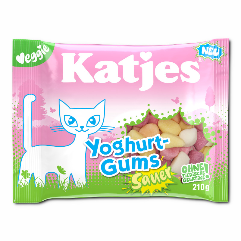 Katjes Yoghurt-Gums sauer, veganes Fruchtgummi, 210g Beutel Katjes Yoghurt-Gums sauer, veganes Fruchtgummi, 210g Beutel Bild 1