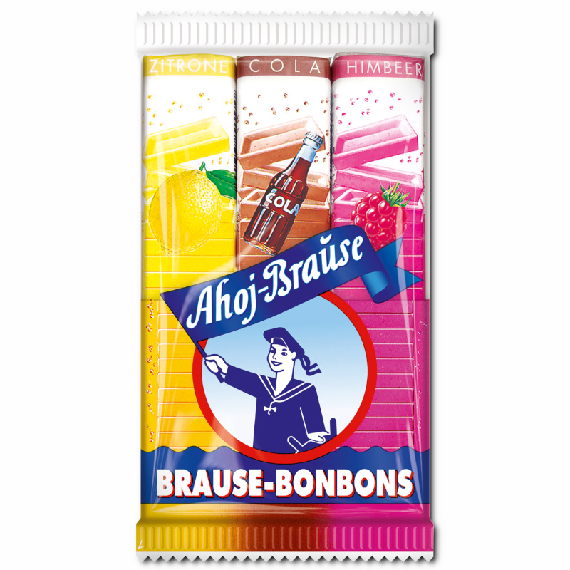 Frigeo Ahoj-Brause Brause-Bonbon-Stangen, vegane Brausebonbons, 3er Pack Frigeo Ahoj-Brause Brause-Bonbon-Stangen, vegane Brausebonbons, 3er Pack Bild 1