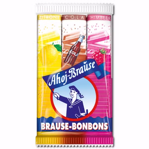 Frigeo Ahoj-Brause Brause-Bonbon-Stangen, vegane Brausebonbons, 3er Pack Frigeo Ahoj-Brause Brause-Bonbon-Stangen, vegane Brausebonbons, 3er Pack Bild 1