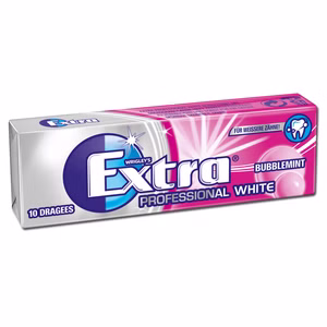 Wrigleys Extra Professional White Bubblemint Dragee, 14g Packung Bild 1