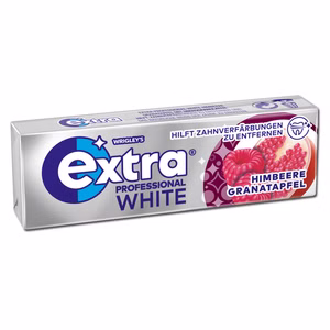 Wrigley Extra Professional White Himbeere Granatapfel Dragee, 14g Packung Bild 1