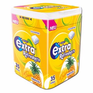 Wrigleys Extra Refreshers Tropical, Kaugummi, 1 Dose mit 35 Stück Bild 1