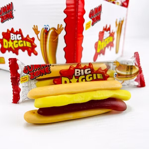 Gummi Zone Fruchtgummi Hot Dog, Big Doggie 28g Bild 1
