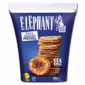 Elephant Baked Squeezed Pretzels Sea Salt, Laugengebäck, 80g Beutel Bild 1