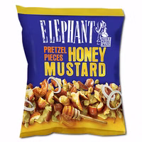 Elephant Pretzel Pieces Honey Mustard, Laugengebäck, 125g Beutel Elephant Pretzel Pieces Honey Mustard, Laugengebäck, 125g Beutel Bild 1