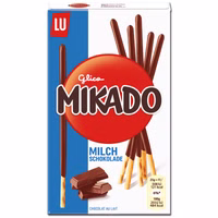 Mikado Milchschokolade, Keks, Schokolade, 75g Packung Mikado Milchschokolade, Keks, Schokolade, 75g Packung Bild 1