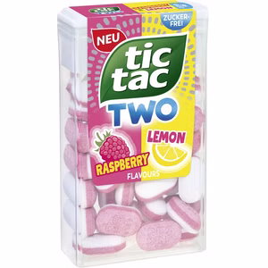 Ferrero Tic Tac Two Rasberry & Lemon 38,5g Packung Ferrero Tic Tac Two Rasberry & Lemon 38,5g Packung Bild 1