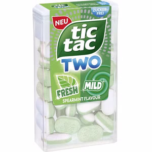 Ferrero Tic Tac Two Spearmint Fresh & Mild 38,5g Packung Ferrero Tic Tac Two Spearmint Fresh & Mild 38,5g Packung Bild 1