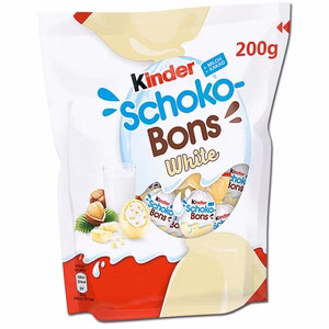 Kinder Schoko-Bons White, Schokolade, 200g Beutel Bild 1