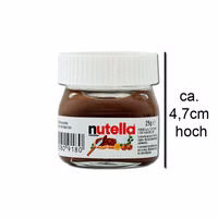 Ferrero Nutella Mini, Brotaufstrich, Nussnugatcreme, 25g Glas Ferrero Nutella Mini, Brotaufstrich, Nussnugatcreme, 25g Glas Bild 1