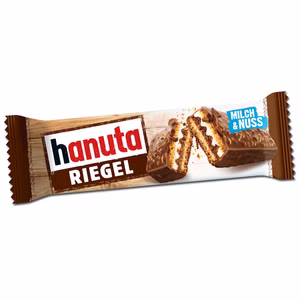Ferrero Hanuta Riegel, Schokolade, Waffel, 34,5g Riegel Ferrero Hanuta Riegel, Schokolade, Waffel, 34,5g Riegel Bild 1