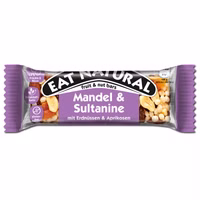 Eat Natural Mandel & Sultanine mit Erdnüssen & Aprikosen 40g Riegel Eat Natural Mandel & Sultanine mit Erdnüssen & Aprikosen 40g Riegel Bild 1