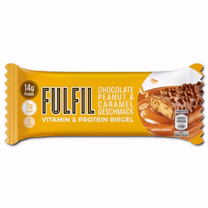 Fulfil Chocolate Peanut & Caramel, Protein, 40g Riegel Fulfil Chocolate Peanut & Caramel, Protein, 40g Riegel Bild 1