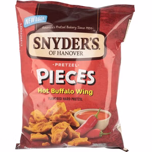 Snyders Pretzel Pieces Hot Buffalo Wing, Laugengebäck, 110g Beutel Bild 1