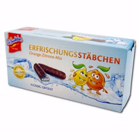 DeBeukelaer Erfrischungsstäbchen Orange-Zitronen-Mix 75g Packung DeBeukelaer Erfrischungsstäbchen Orange-Zitronen-Mix 75g Packung Bild 1
