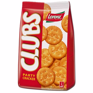 Lorenz Party Clubs Cracker, Gebäck, 200g Beutel Bild 1
