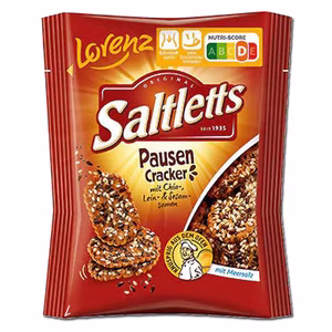 Lorenz Saltletts Pausen Cracker, Laugengebäck, 40g Beutel Bild 2