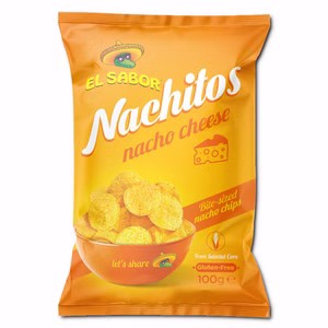 Nachitos Nacho Cheese, Chips, 100g Beutel Nachitos Nacho Cheese, Chips, 100g Beutel Bild 1