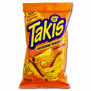 Takis Intense Nacho Non-Spicy, Chips, 100g Beutel Bild 1