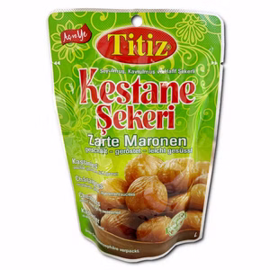 Titiz Kestane Sekeri Zarte Maronen leicht gesüßt 125g Beutel Bild 1