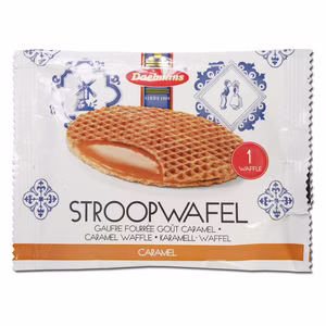 Daelmans Stroopwafel Jumbo, Waffel mit Karamell, 39g Packung