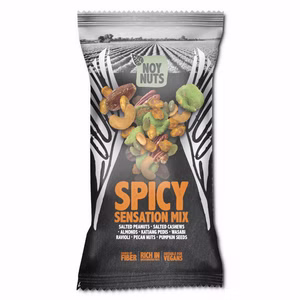 NoyNuts Spicy Sensation Mix, Nussmischung, 45g Beutel NoyNuts Spicy Sensation Mix, Nussmischung, 45g Beutel Bild 1