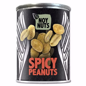 NoyNuts Spicy Peanuts, Erdnüsse, 60g Dose NoyNuts Spicy Peanuts, Erdnüsse, 60g Dose Bild 1