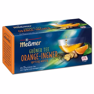 Meßmer Grüner Tee Orange-Ingwer, 1 Packung 25 Teebeutel Bild 1