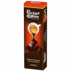Ferrero Pocket Coffee Espresso Kaffee Praline 62g Riegel Bild 1