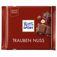 Ritter Sport Trauben-Nuss, Schokolade, 100g Tafel Ritter Sport Trauben-Nuss, Schokolade, 100g Tafel Bild 1