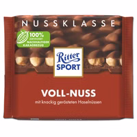 Ritter Sport Voll-Nuss, Schokolade, 100g Tafel Ritter Sport Voll-Nuss, Schokolade, 100g Tafel Bild 1