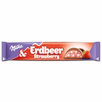 Milka Erdbeer, Schokolade, 36,5g Riegel Milka Erdbeer, Schokolade, 36,5g Riegel Bild 1