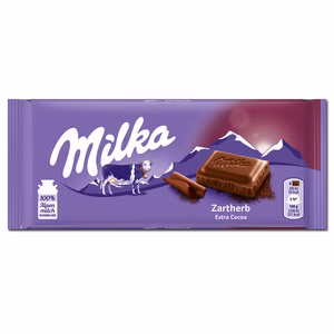 Milka Zartherb Schokolade 90g Tafel Bild 1