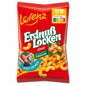 Lorenz Erdnuß Locken Classic, Flips, 175g Beutel Bild 1