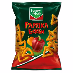 Funny Frisch Paprika Ecken, Chips, 75g Beutel Bild 1