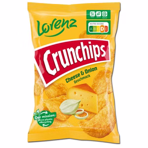 Lorenz Crunchips Cheese & Onion, Chips, 150g Beutel Bild 1